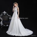 backless sleeveless Lace Appliques Ball Gown Wedding Dress Bridal Gowns